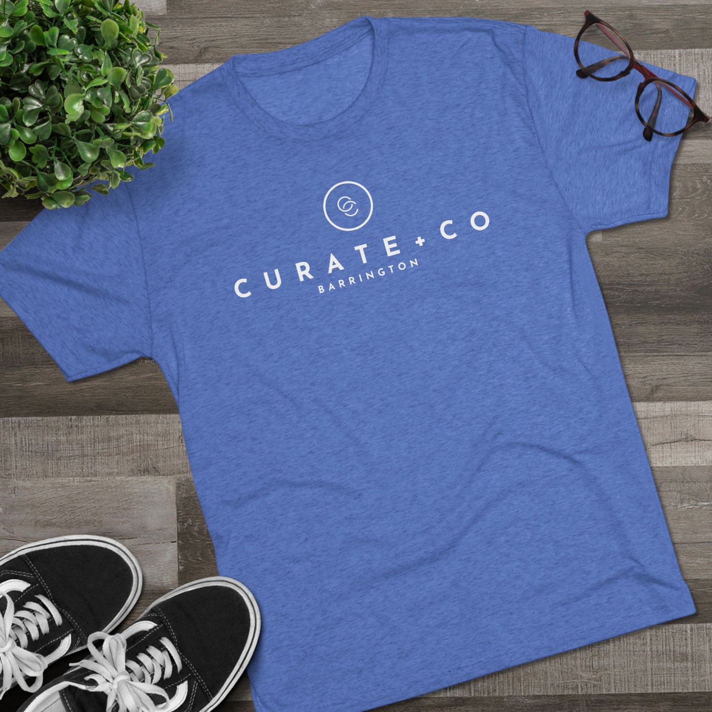 Curate + Co Tri-Blend Logo Tee