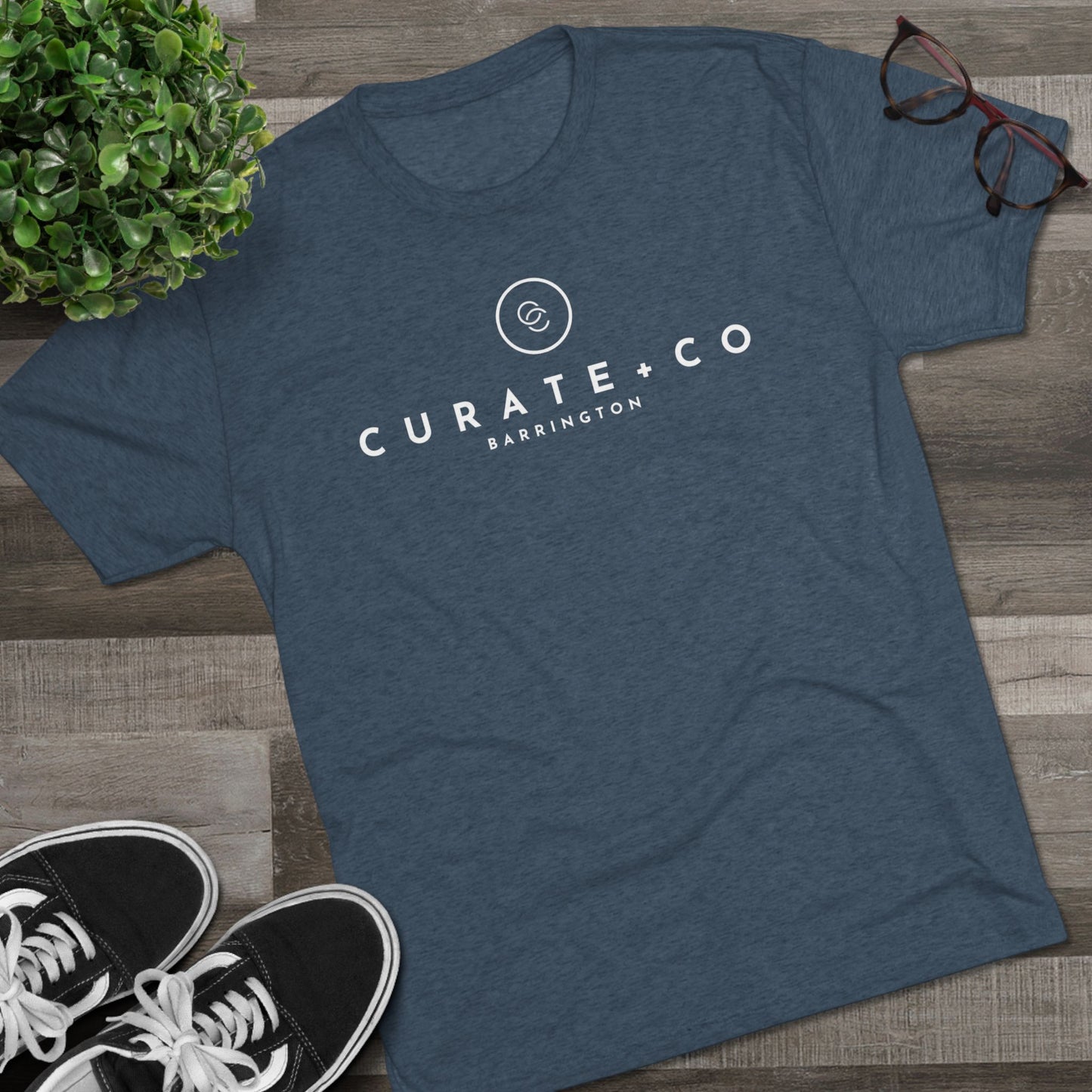 Curate + Co Tri-Blend Logo Tee