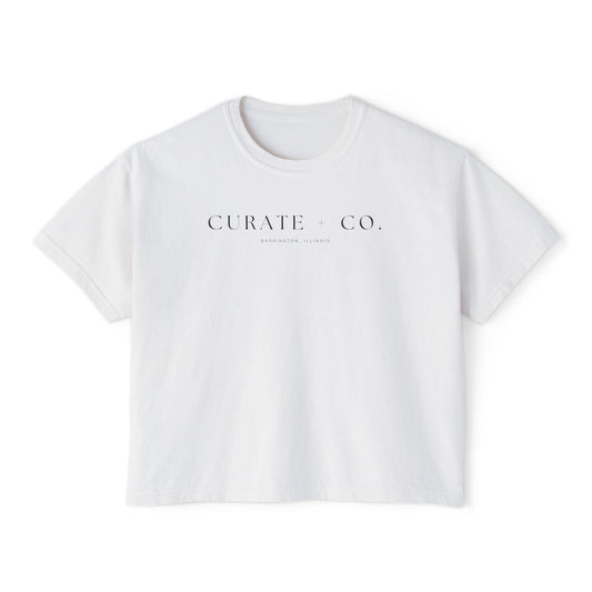 Curate Co. Boxy Tee — Minimal Women's Crop T-Shirt
