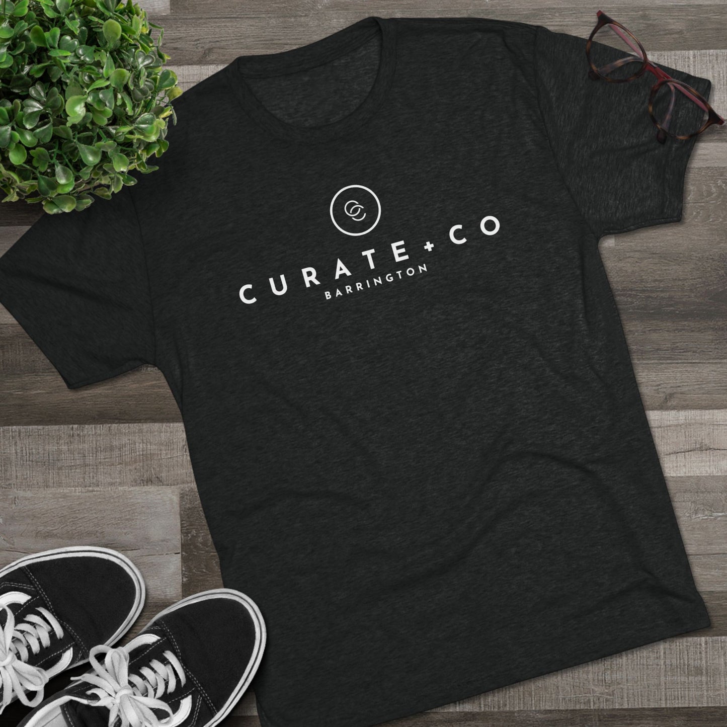 Curate + Co Tri-Blend Logo Tee