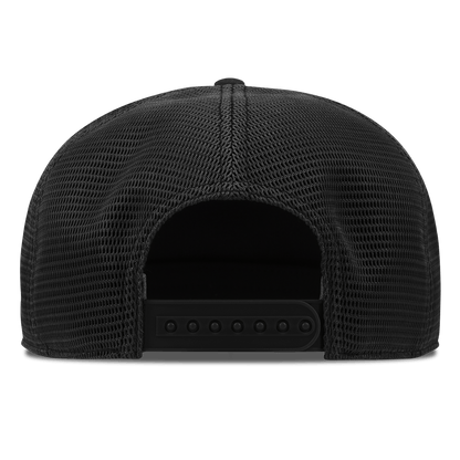 5 Panel Trucker, Black, back