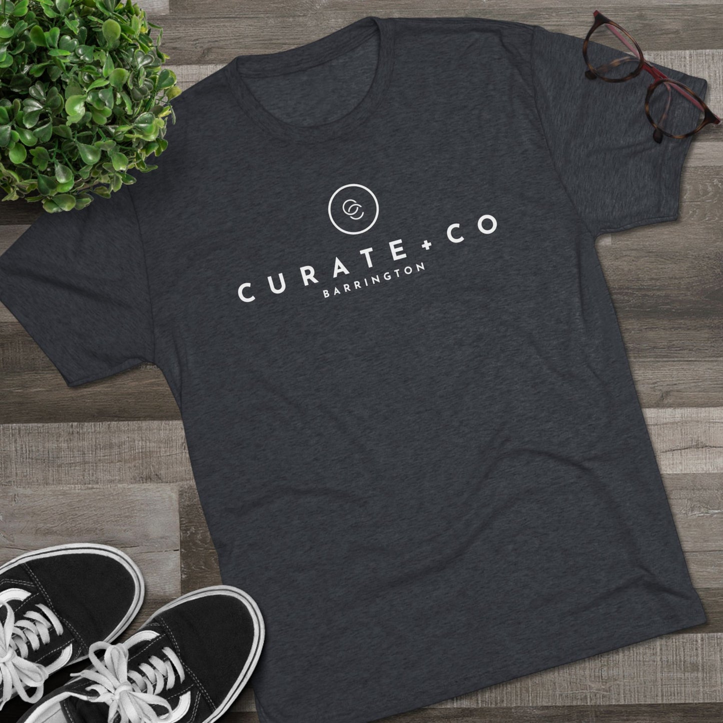 Curate + Co Tri-Blend Logo Tee