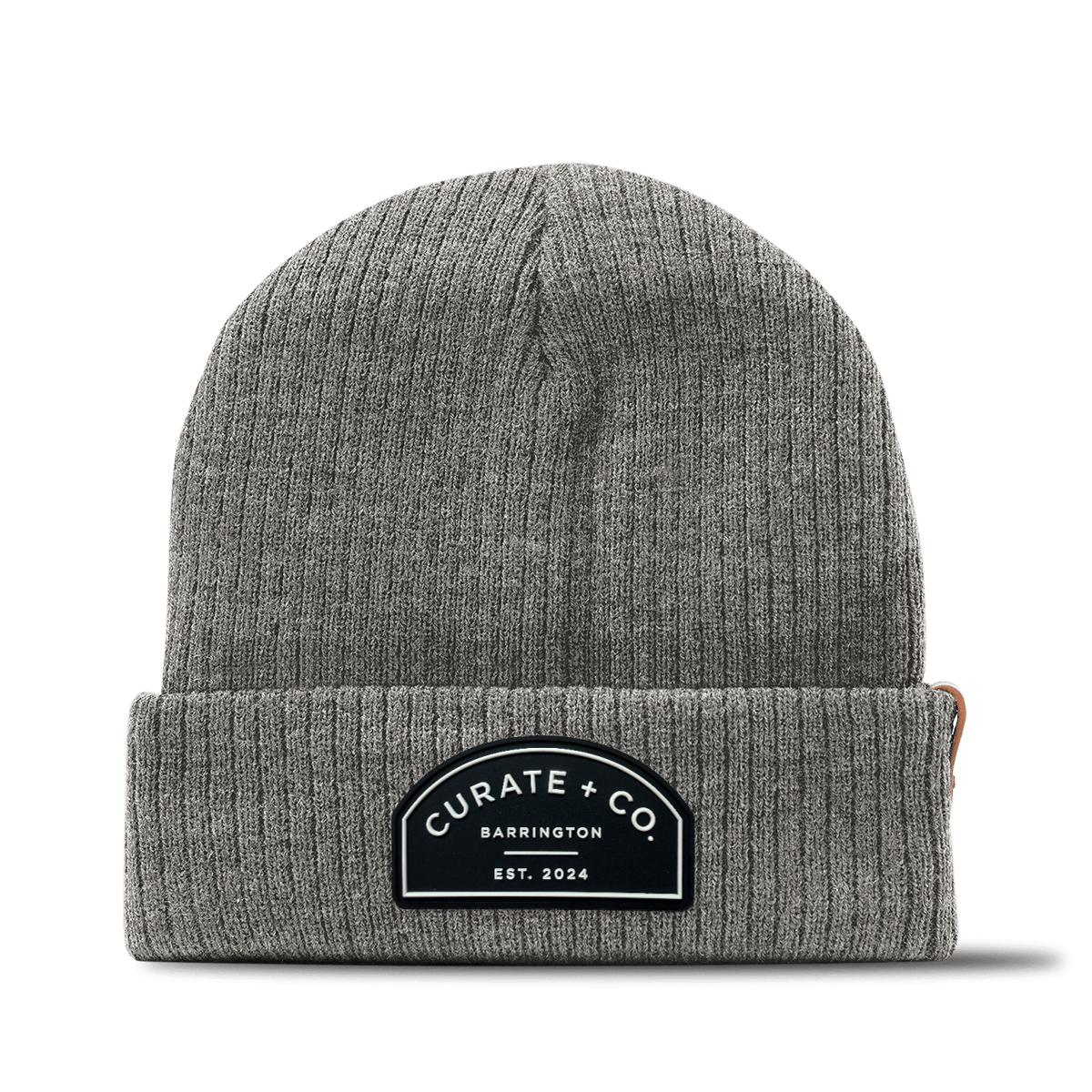 Curate + Co. Arch Beanie, Gray, front