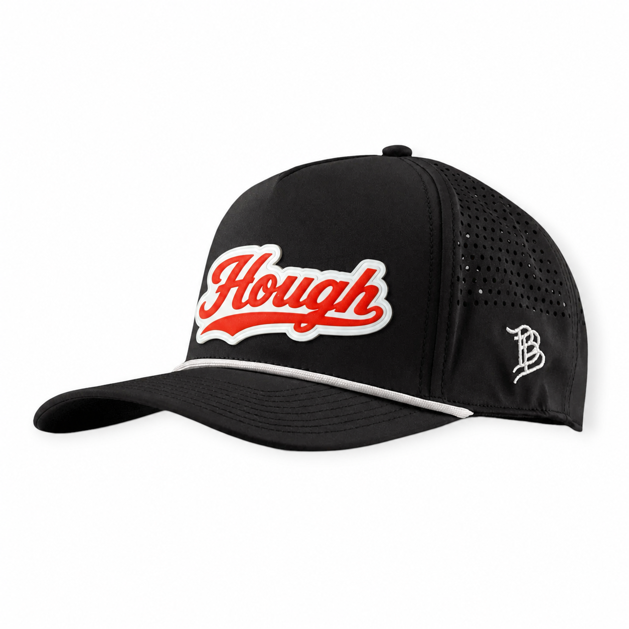 HOUGH ON WHITE | CURVED 5 PANEL ROPE - BLACK + WHITE ROPE