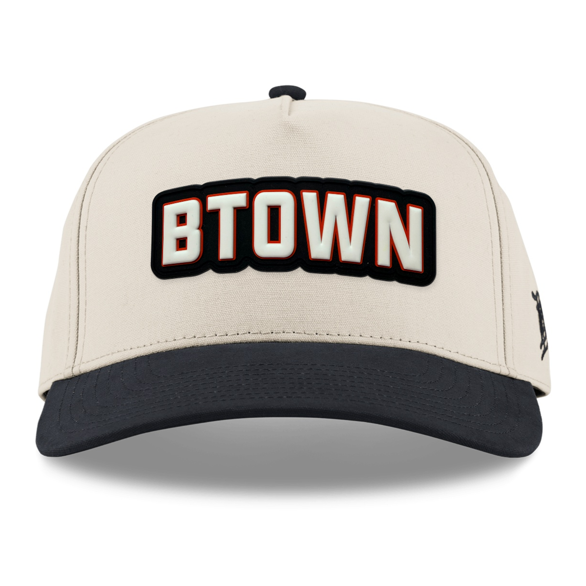 BTOWN Canvas Hat, Beige/Vintage Black, front
