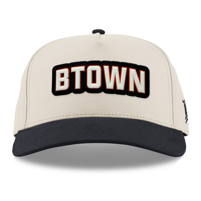 BTOWN Canvas Hat, Beige/Vintage Black, front