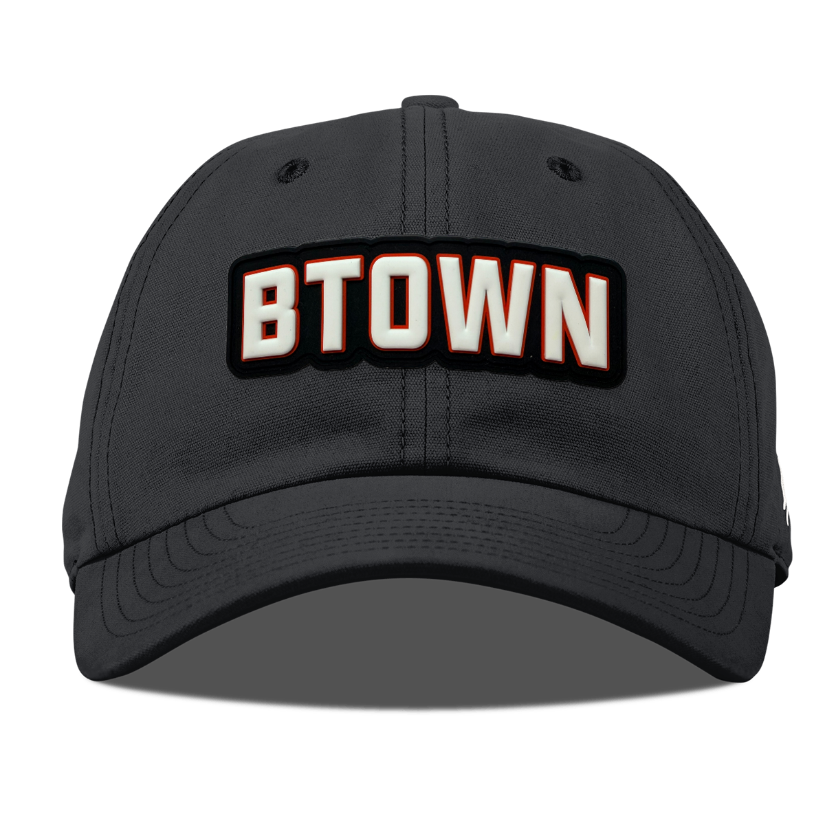 BTOWN Canvas Dad Hat, Vintage Black, front