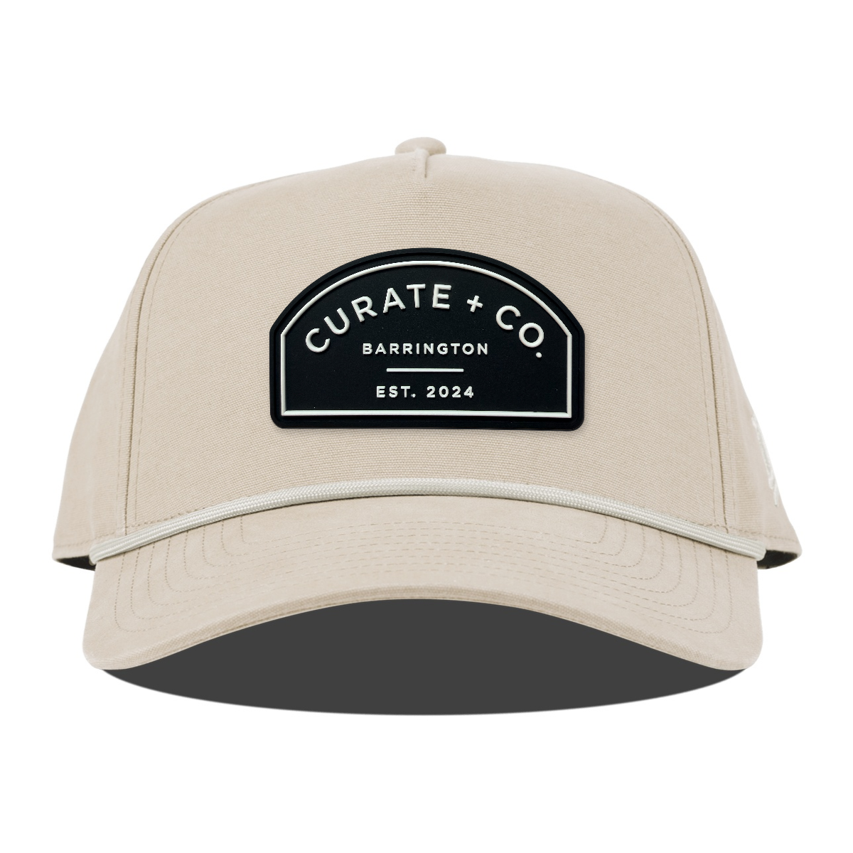 Curate + Co. Arch Canvas Rope Hat, Beige, front