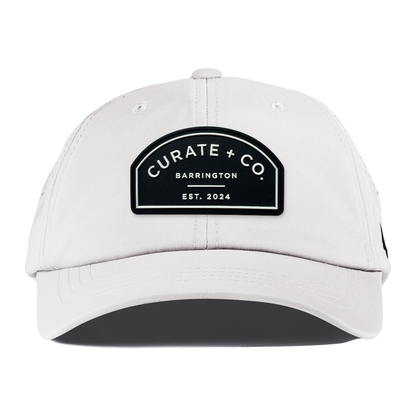 Curate + Co. Arch Performance Dad Hat, White, front