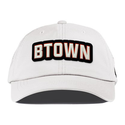 BTOWN Performance Dad Hat, White, front