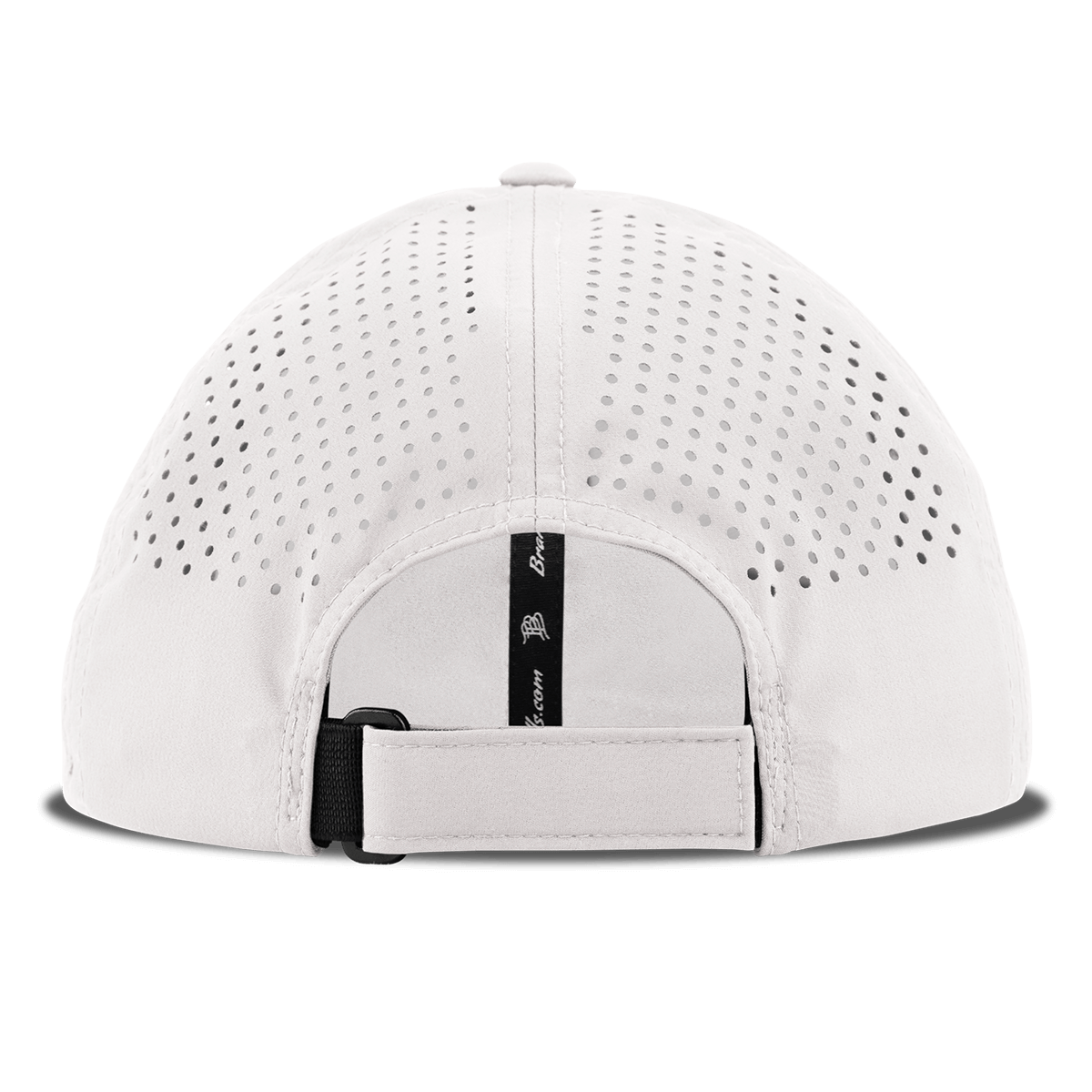 White Performance Dad hat, back view