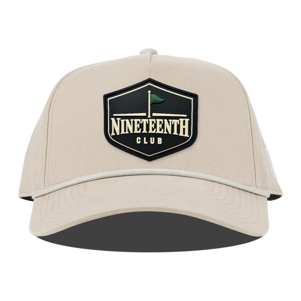 Nineteenth Club Canvas Rope Hat, Beige, front