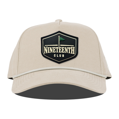Nineteenth Club Canvas Rope Hat, Beige, front