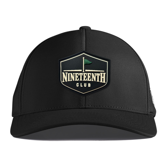 Nineteenth Club Performance Hat, Black, front