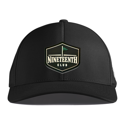 Nineteenth Club Performance Hat, Black, front