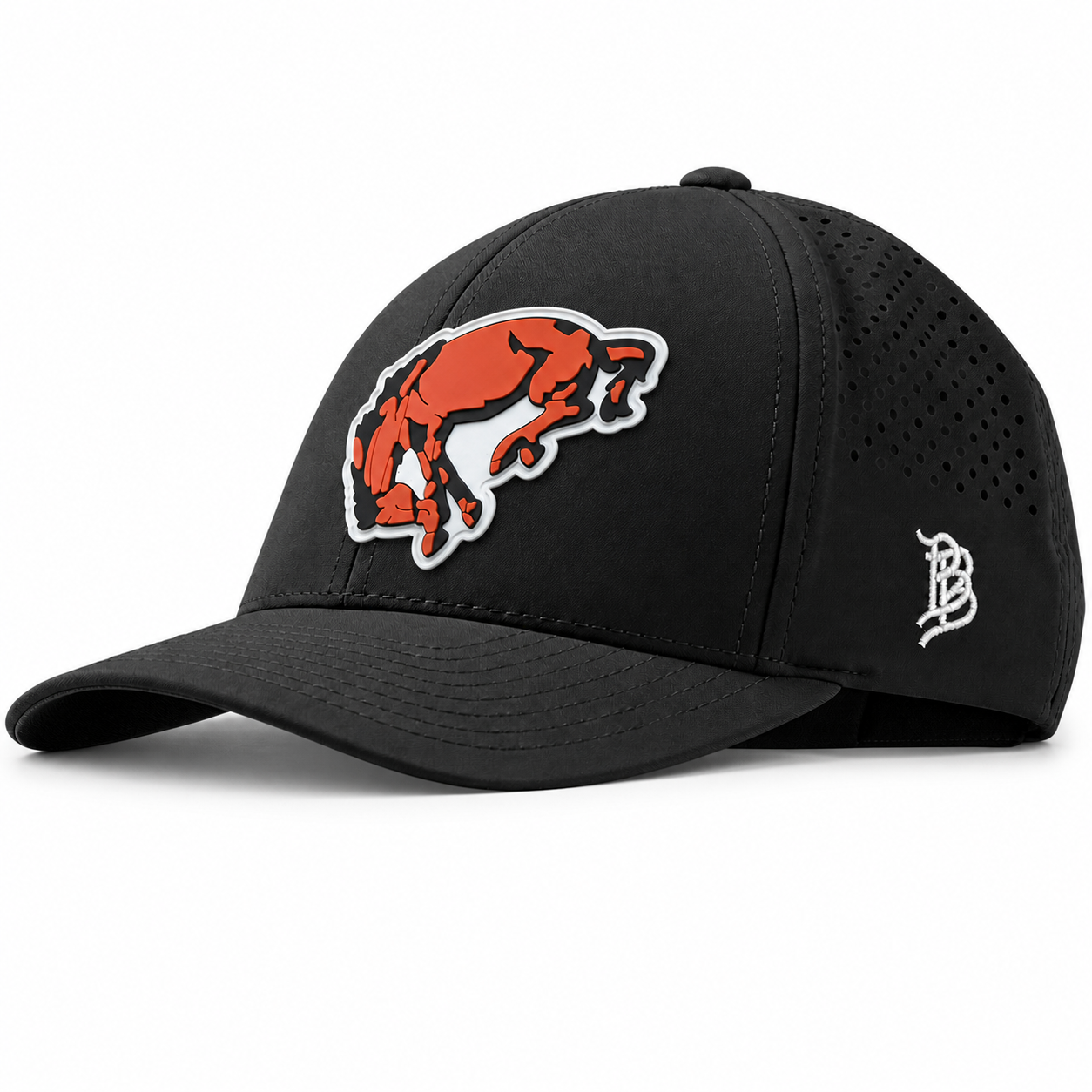 Black Curved Performance Hat with OG Bronco PVC patch