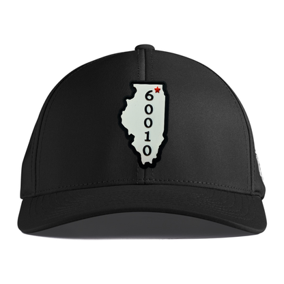 Illinois 60010 Performance Hat, Black, front