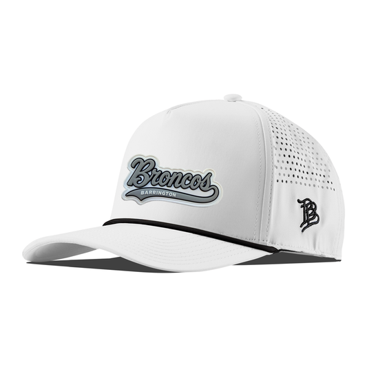 Script Broncos Gray — White + Black Rope