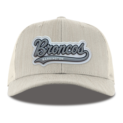 Script Broncos Trucker, Heather Beige, front