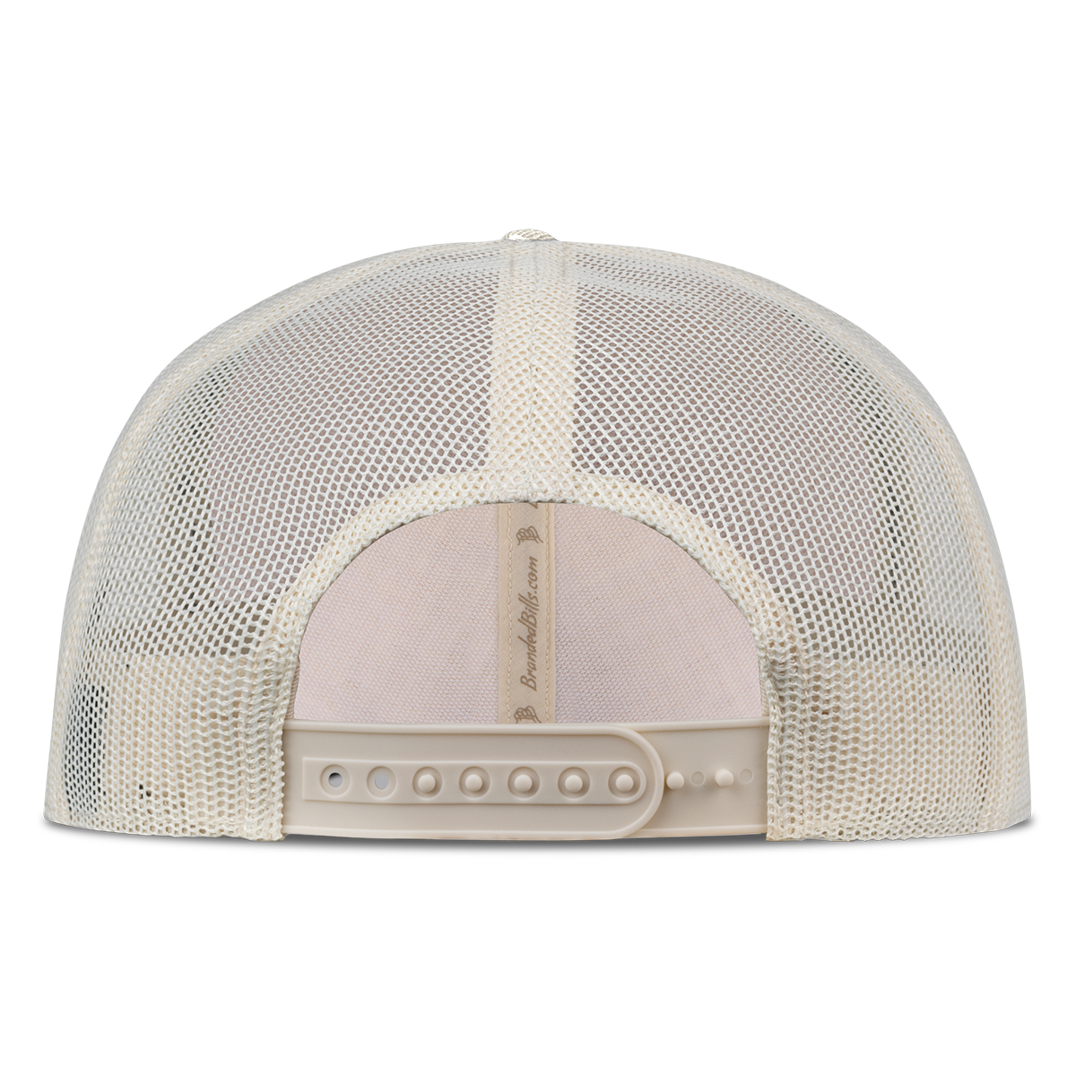Heather Beige Trucker hat, back view